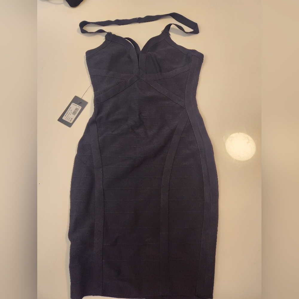 NWT Marciano Neptune  Bandage Black Dress Size Medium